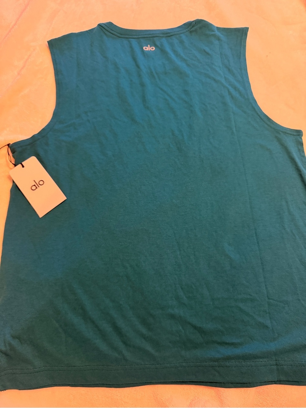 NWT ALO Yoga Triumph Muscle Tank Oceanic Teal Men’s M M2033R - Picture 7 of 12